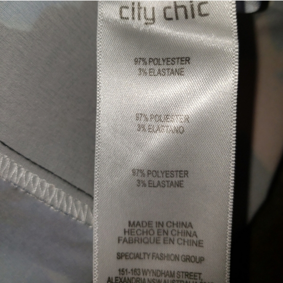 City Chic Wear to Work Floral Tunic Dress Sz 20 - Picture 12 of 12